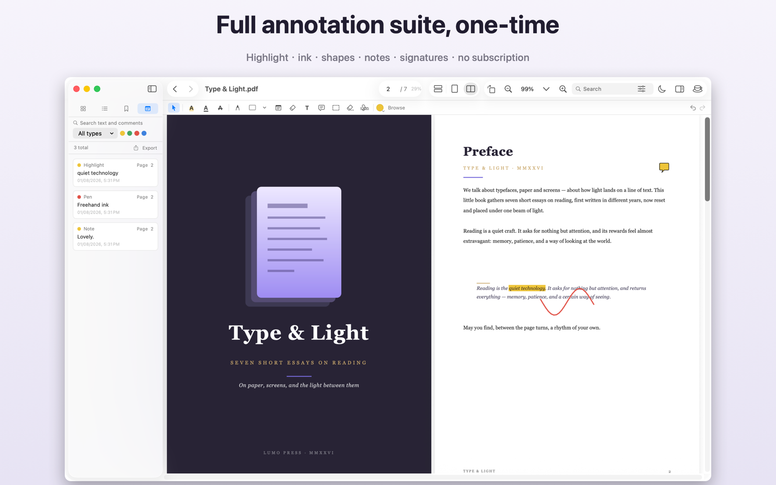 Annotation suite